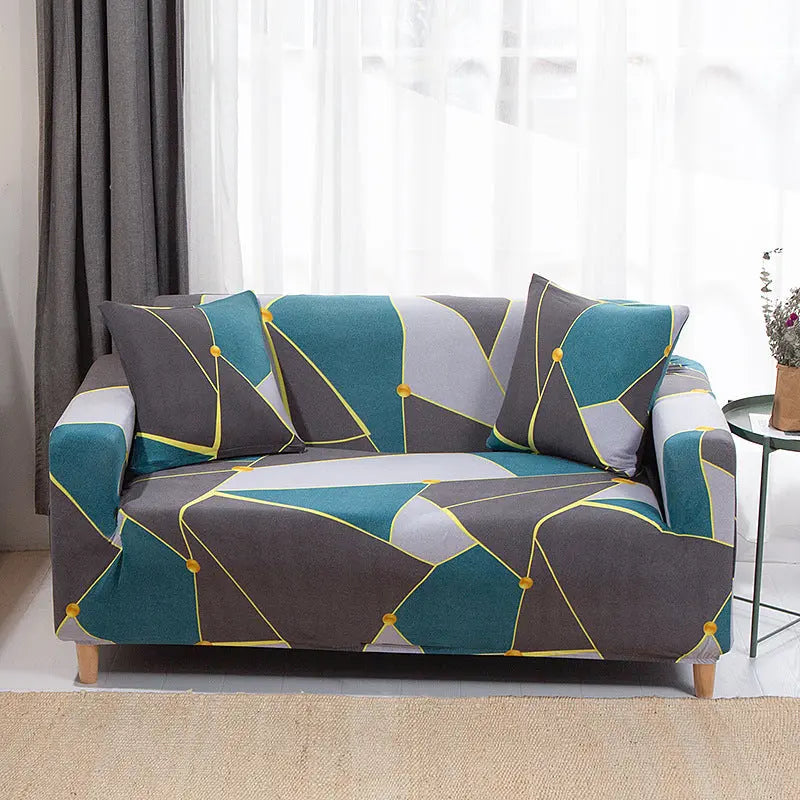 Housse de Canapé Extensible GEOFORM Geometric Impression-90to140 Single Seat