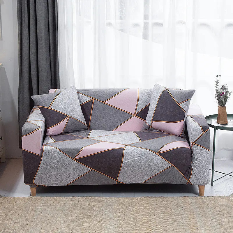 Housse de Canapé Extensible GEOFORM Colorful Geometry-190to230 Three seat