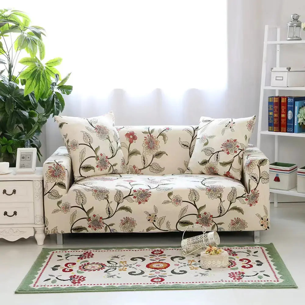 Housse de Canapé Extensible GEOFORM Flower Fall Waving-90to140 Single Seat