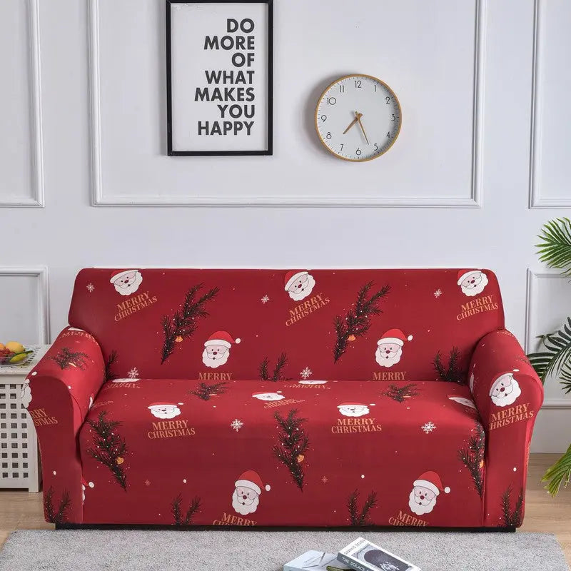 Housse de Canapé Extensible GEOFORM Santa Claus-145to185 Double Seat