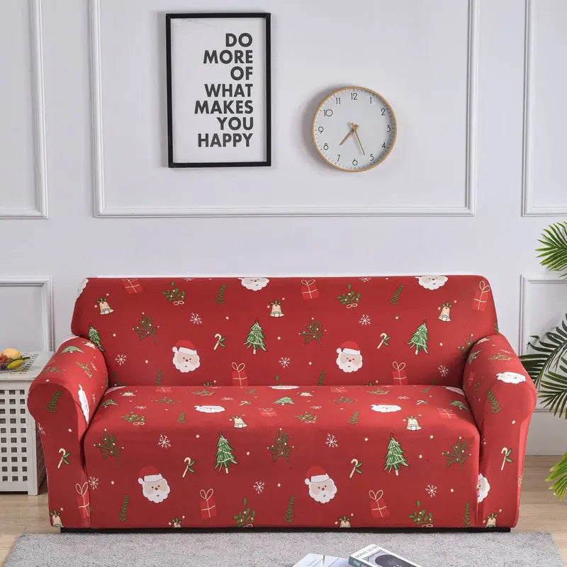 Housse de Canapé Extensible GEOFORM Merry Christmas-190to230 Three seat