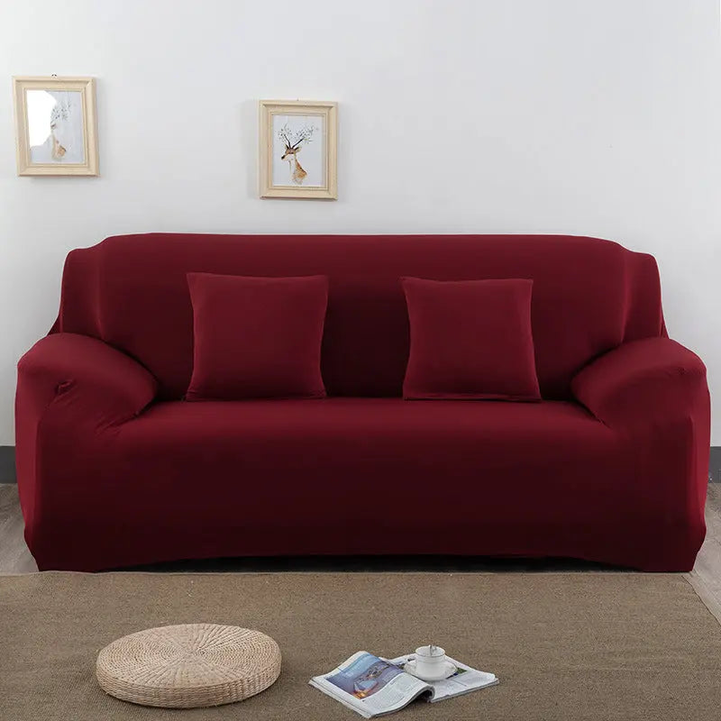 Housse de Canapé Extensible LUXIO Lafite Red-1seat