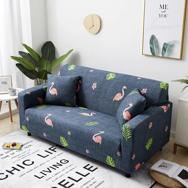 Housse de Canapé Extensible UNIVERSO Flamingo-M