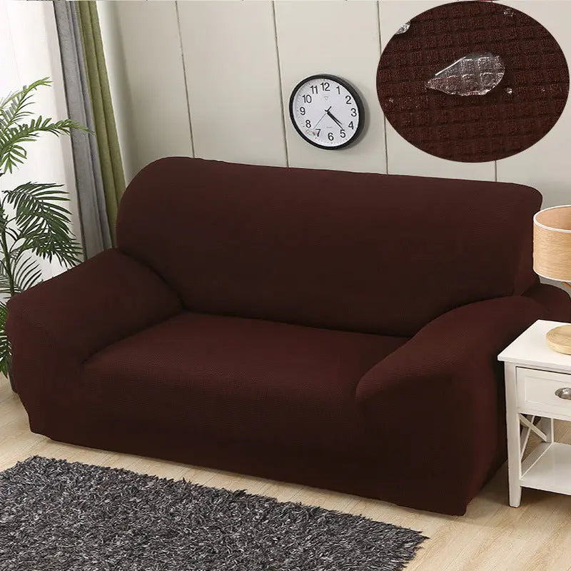 Housse de Canapé Imperméable SOFITA Brown-Three people