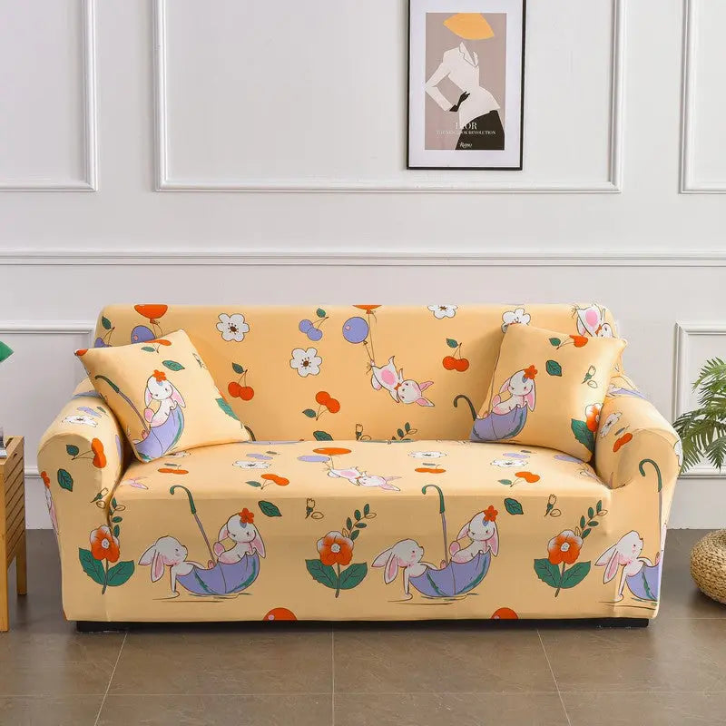 Housse de Canapé Imprimé FLEURIA Pastoral Life-Double Seat
