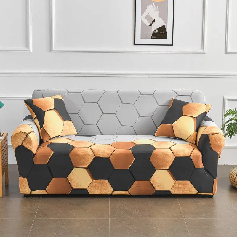 Housse de Canapé Imprimé FLEURIA Art Plaid-Three