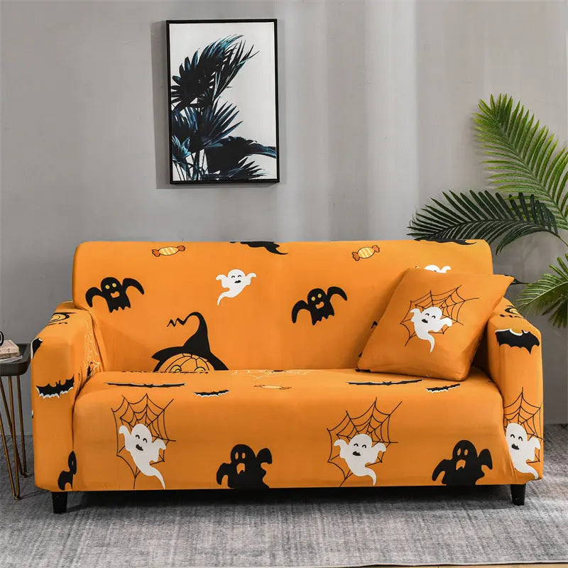 Housse de Canapé Imprimée FELIRAN Orange-XL