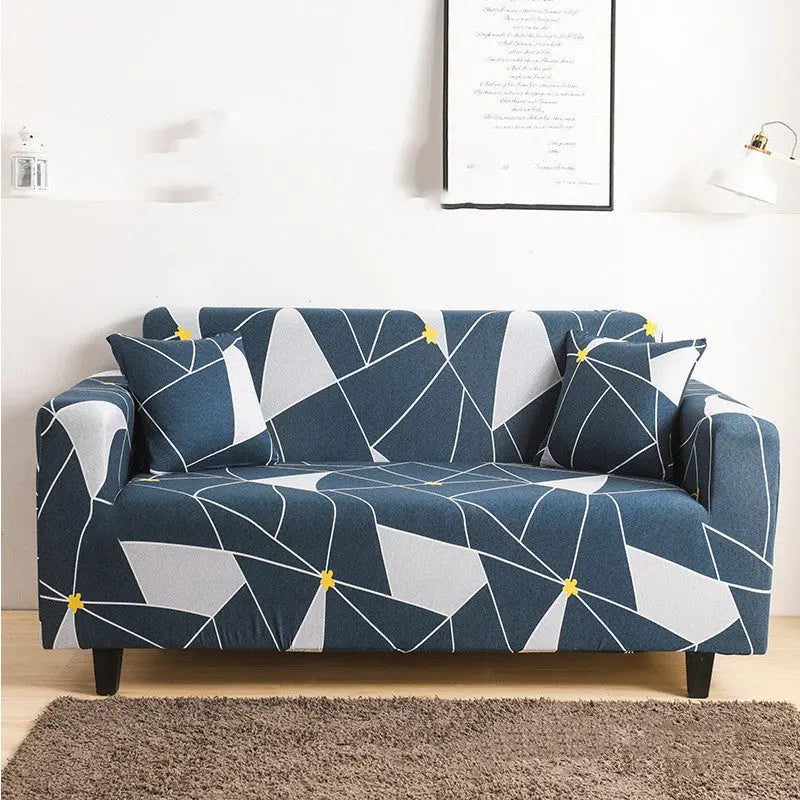 Housse de Canapé Imprimée LUNARIA Geometric puzzle-Double seat