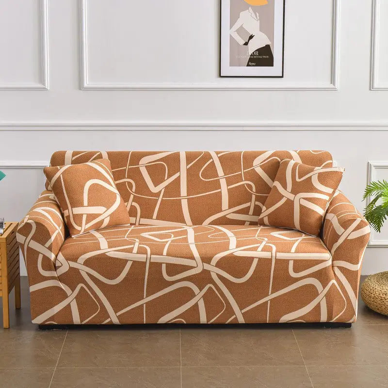 Housse de Canapé Imprimée SILOTEX Plain Lines-Double Seat