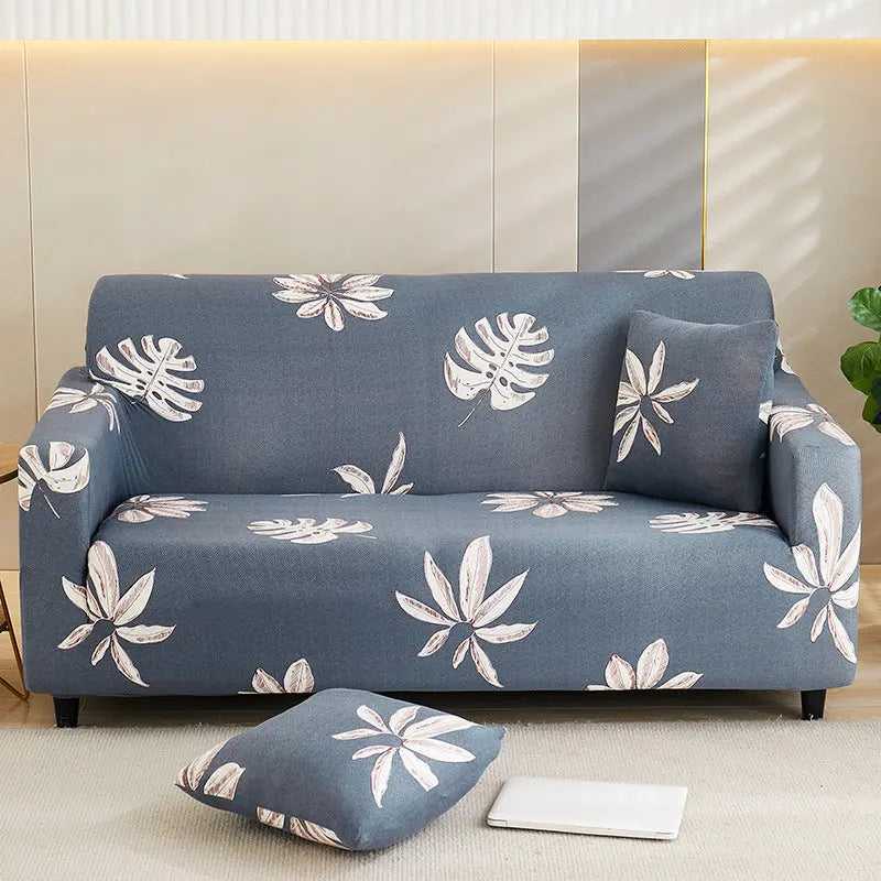 Housse de Canapé Imprimée SOFALUX Angle leaf-4Seater