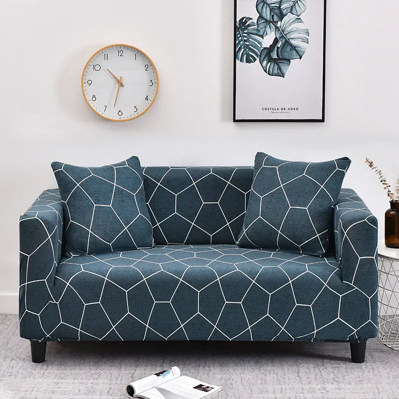 Housse de Canapé Moderne ARLEEN Football grid-Three people