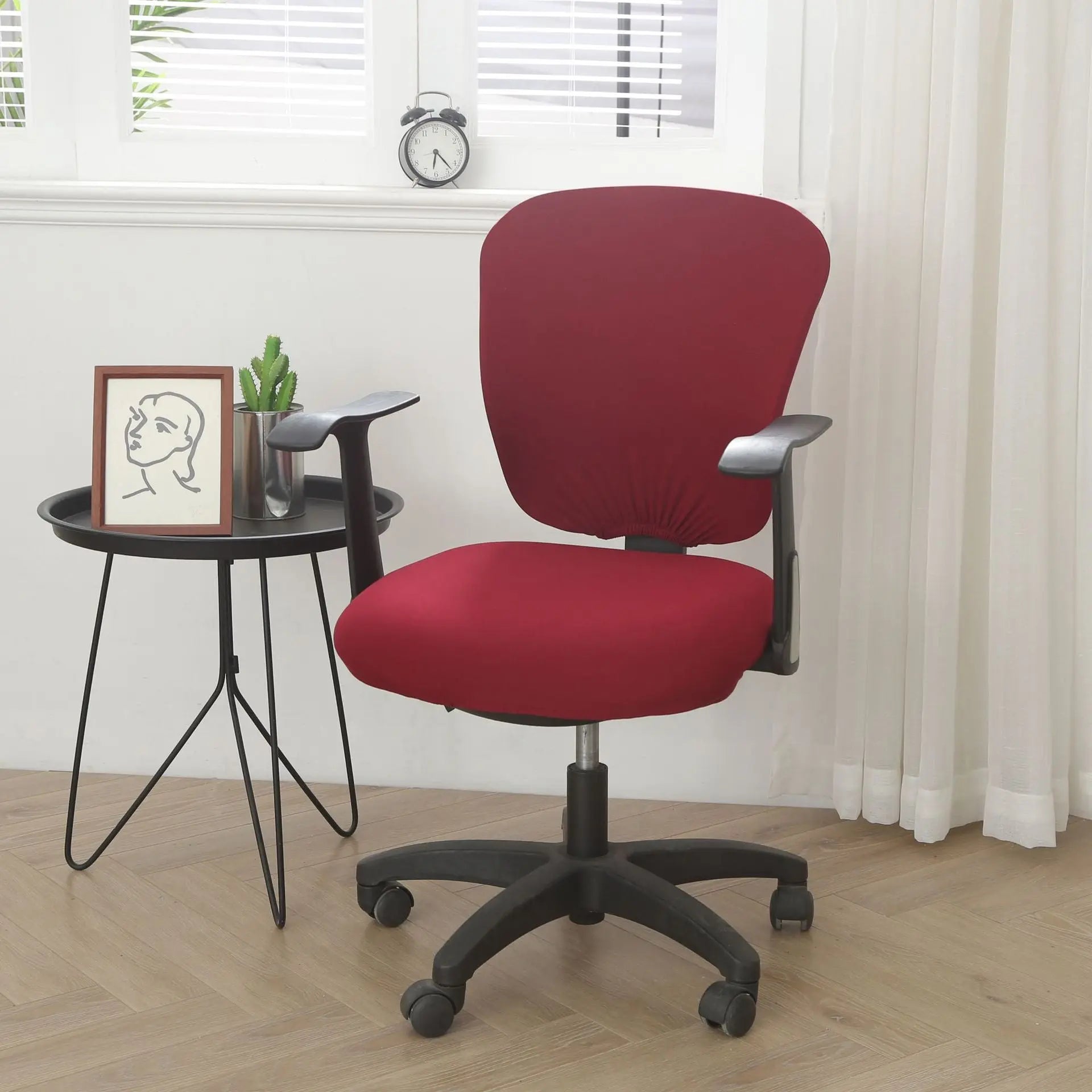 Housse de Chaise Élastique SMOOTH Red-Split Universal