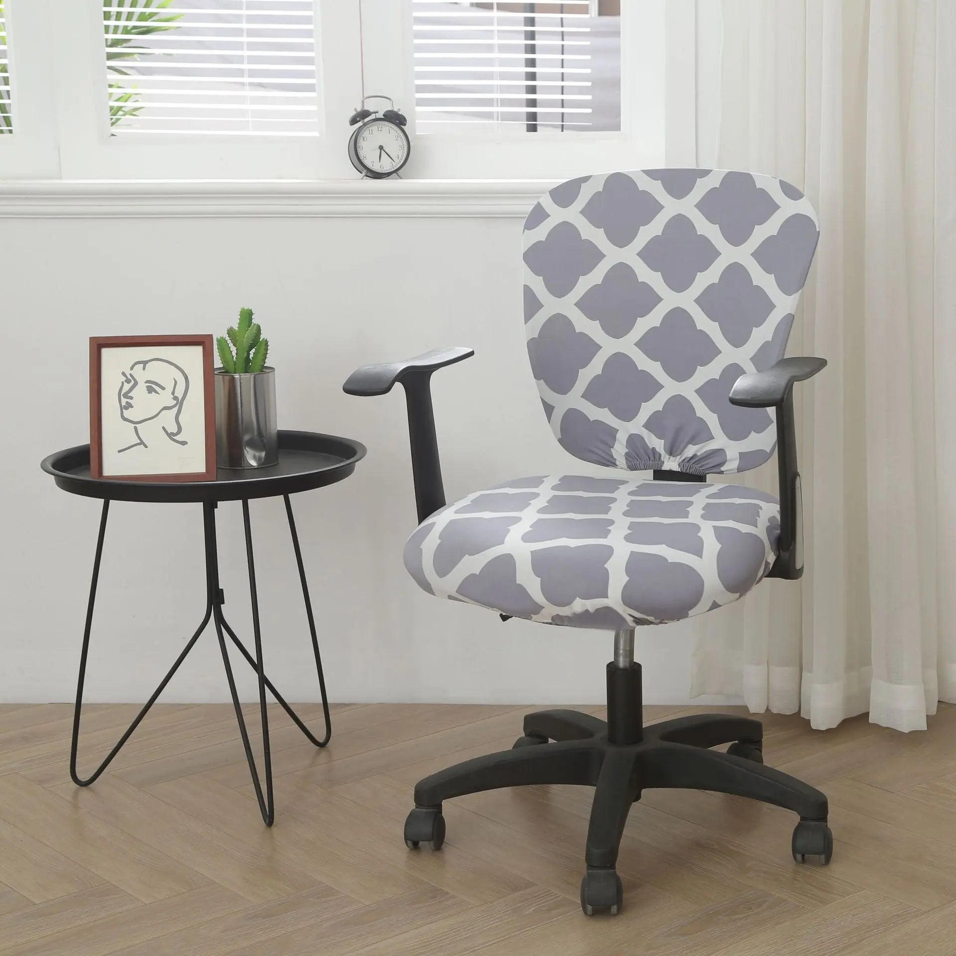 Housse de Chaise Élastique SMOOTH Style Gray-Split Universal