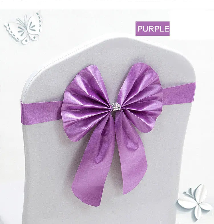 Housse de Chaise Mariage Élégante FLORINA Light Purple