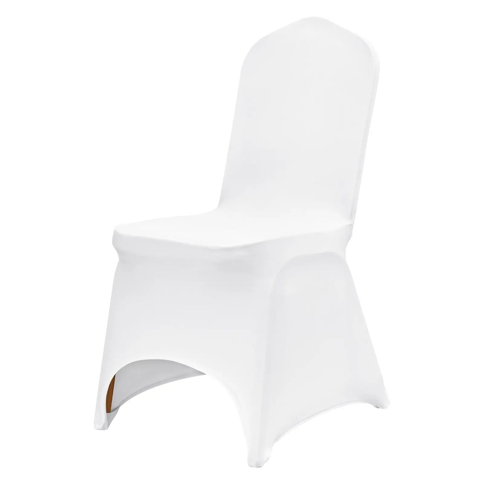 Housse de Chaise Spandex Arched CIRNOX 50PCS White