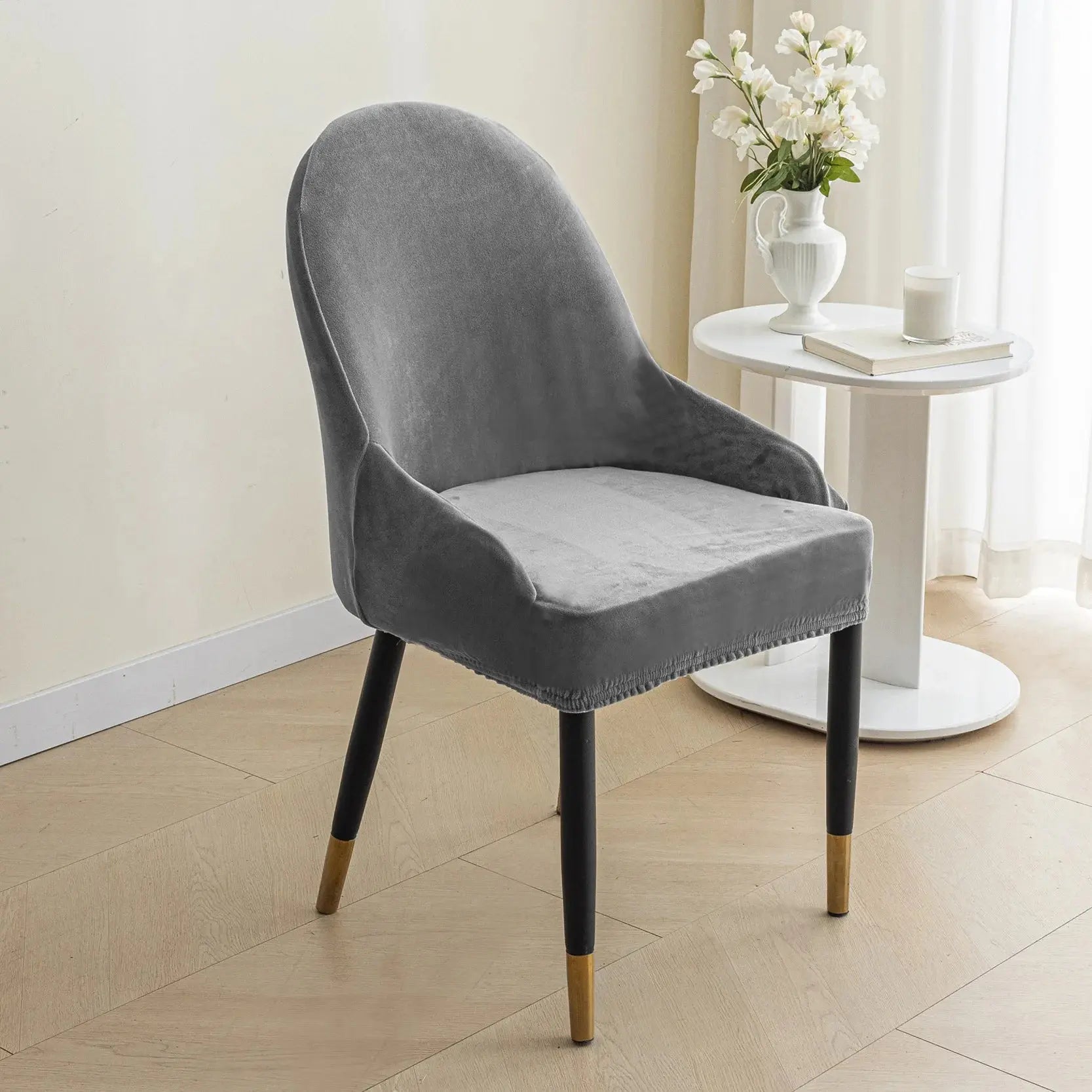 Housse de Chaise Velours Extensible VELINO Housse de France