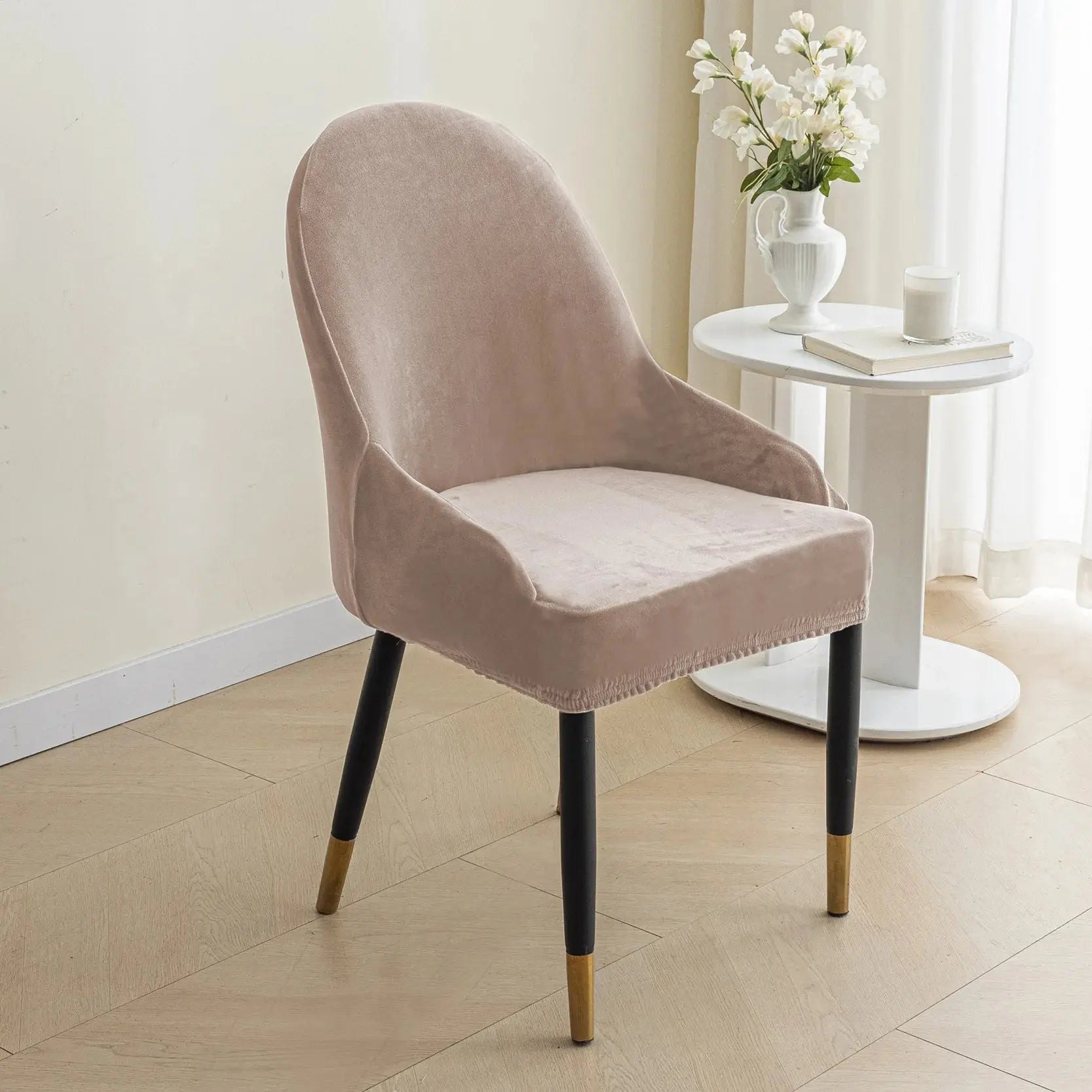 Housse de Chaise Velours Extensible VELINO Housse de France
