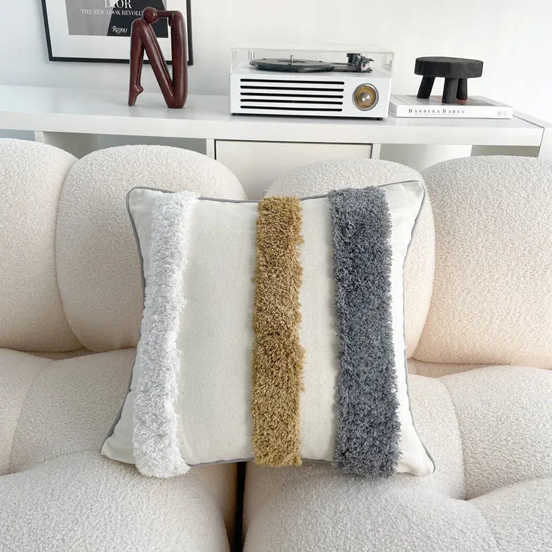 Housse De Coussin Bohème Ronde 43 Cm - Déco Salon Et Chambre - Coloris Vibrants, Lavable Facile - 2