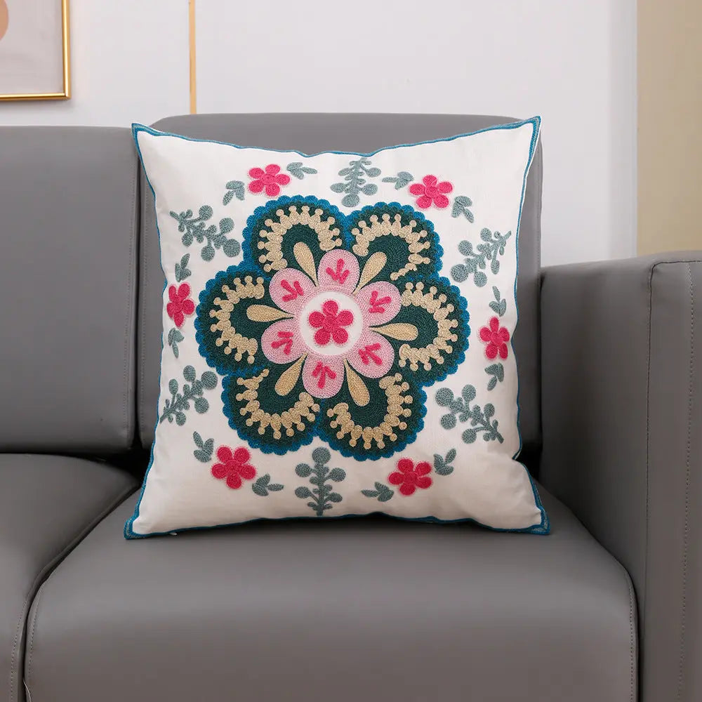 Housse de Coussin Broderie TOUVEL 30x50cm Pillow Core-2