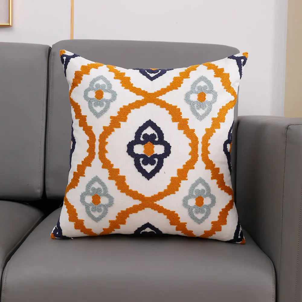Housse de Coussin Broderie TOUVEL 30x50cm Pillow Core-5