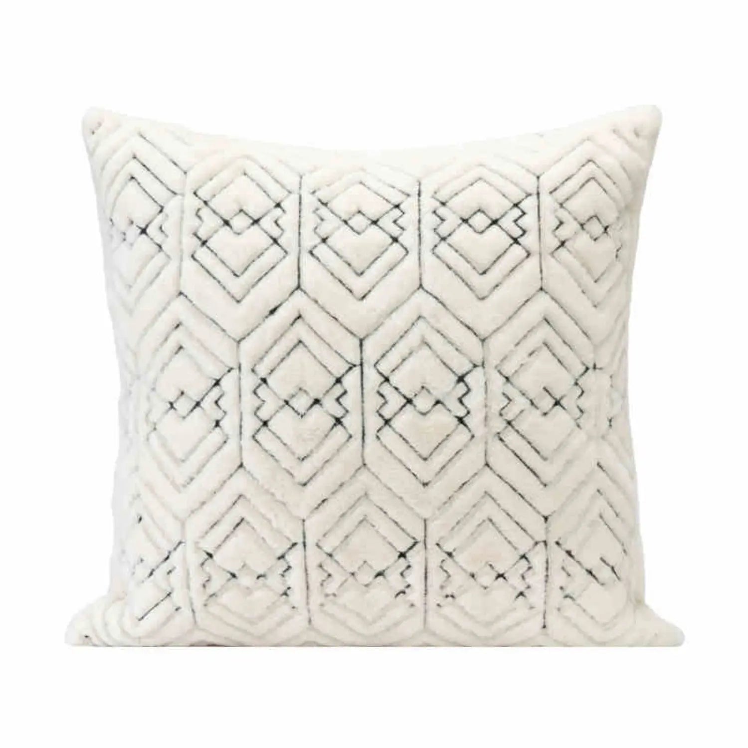 Housse de Coussin Chenille Décor CAPIRO Schneier diamond shape-Pillowcase