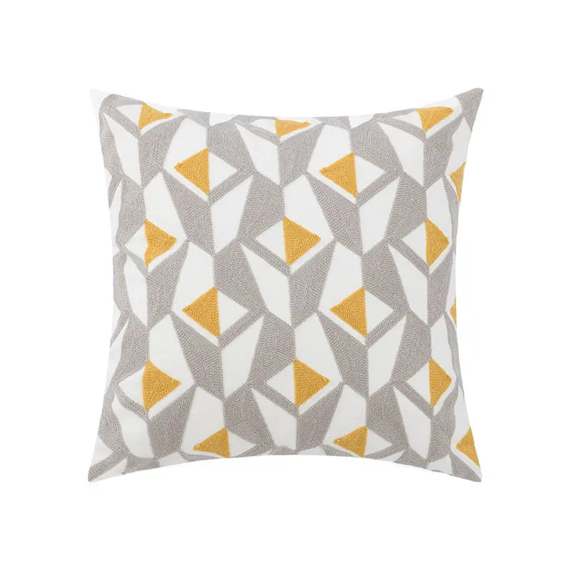Housse de Coussin Embroidered BLOOM Triangle-45x45cm