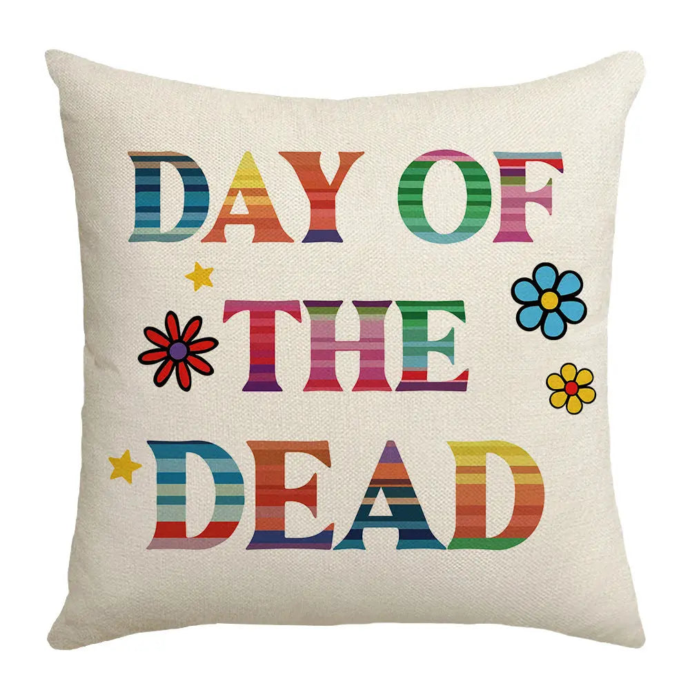 Housse de Coussin Halloween Skully Style 2-45X45cm Without Core