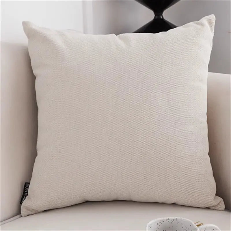 Housse de Coussin Jacquard LUMINA White Square-Without core