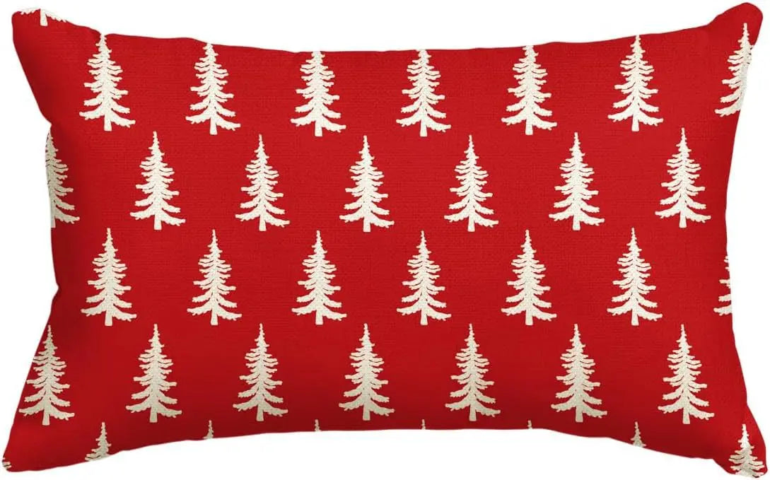 Housse de Coussin Lin Noël VERTI C-30x50cm Printing Single Side