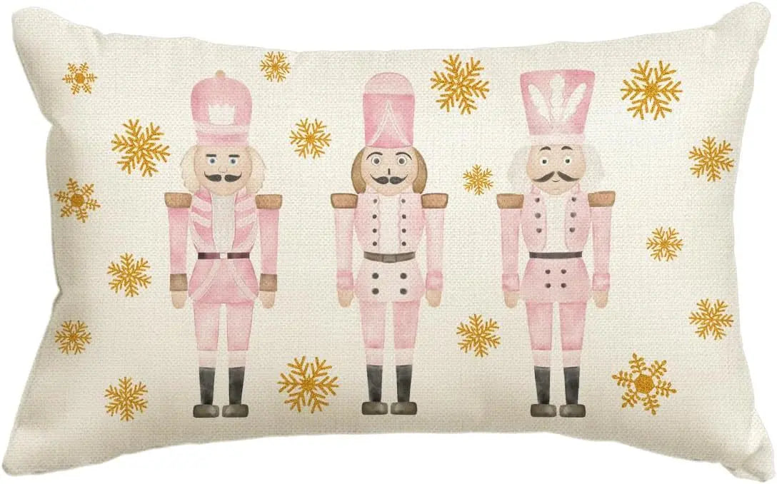 Housse de Coussin Lin Noël VERTI M-30x50cm Printing Single Side