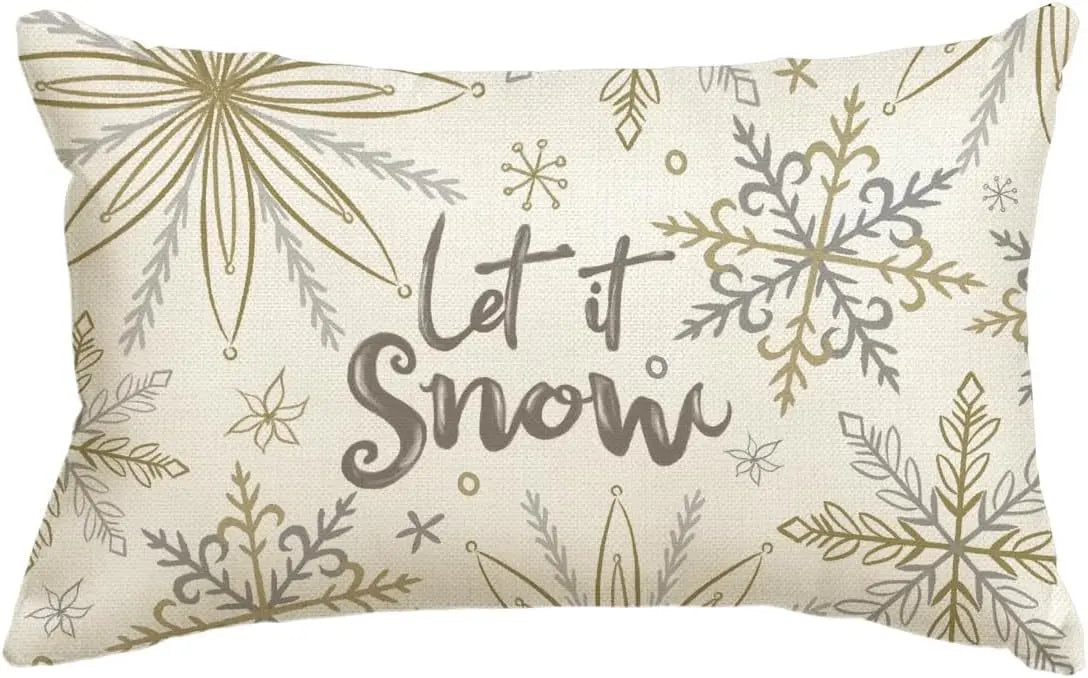 Housse de Coussin Lin Noël VERTI P-30x50cm Printing Single Side
