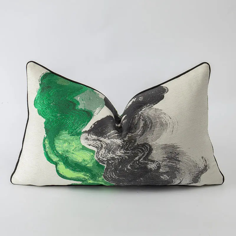 Housse de Coussin Moderne Imprimé ORANZI Green-30x50CM-Pillowcase