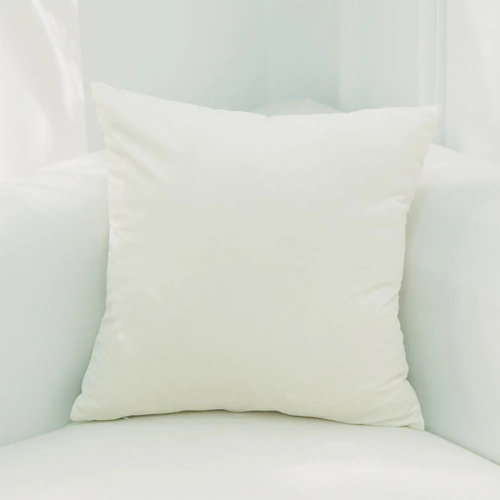 Housse de Coussin Velours EMALY 01Rice White-45x45cm Without Core