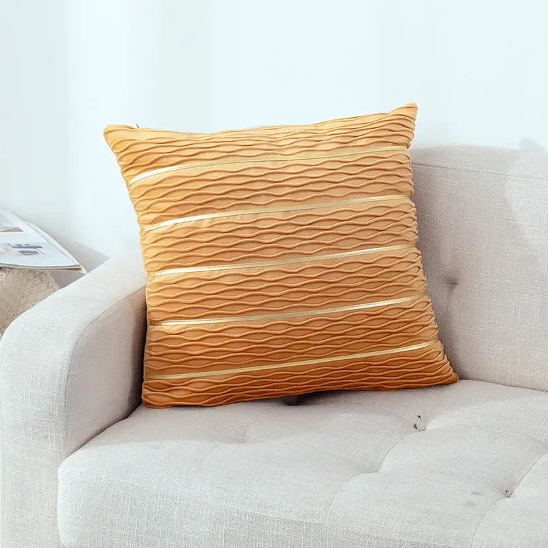 Housse de Coussin Velours Luxe JUNEA Yellow