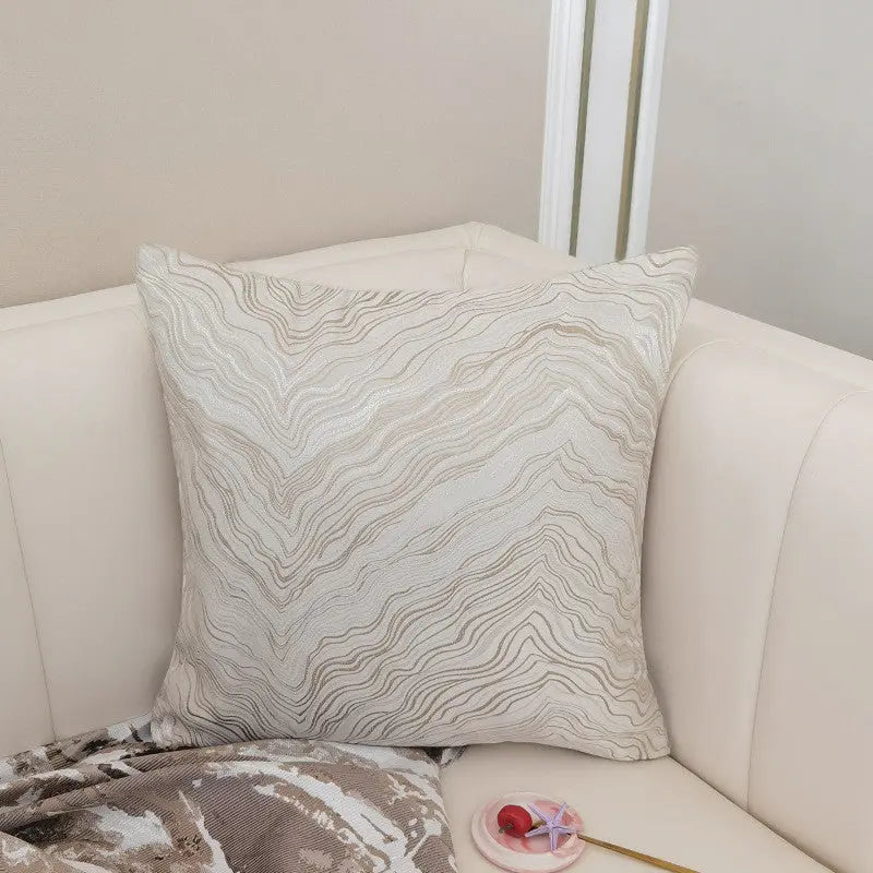Housse de Coussin Velours Nordic BLUVEL Offwhite-4545cm without core