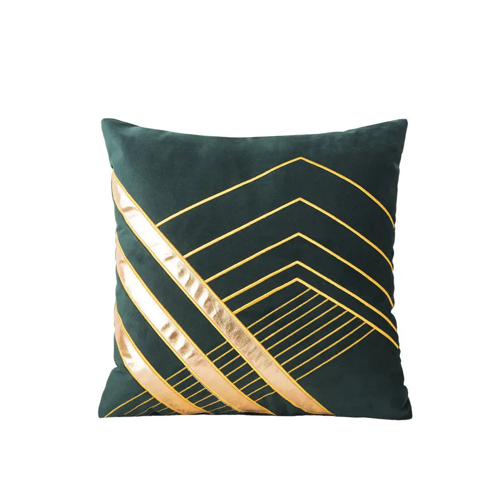 Housse de Coussin Velours SOLINA Green-45x45cm