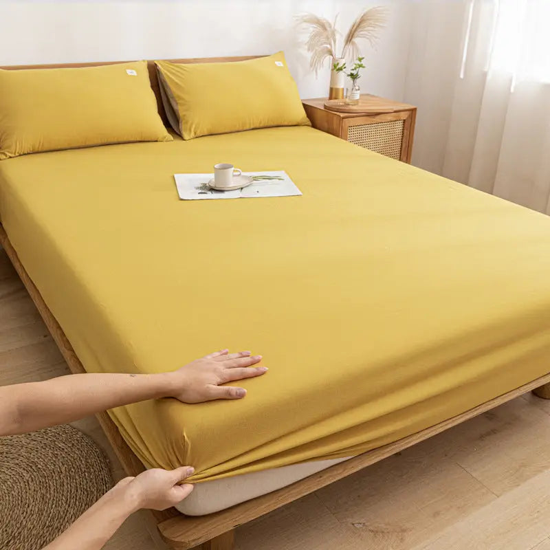 Housse de Matelas Coton Anti-Poussière PROTECTO Apricot-120x200cm