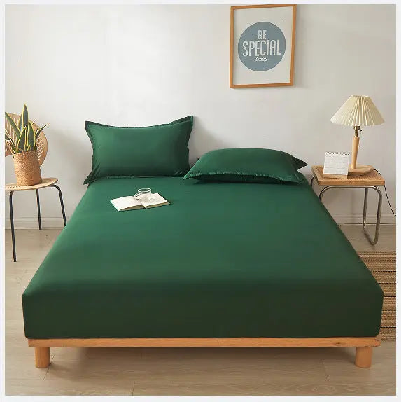 Housse de Matelas Coton Imprimé SANDEL Green-180cmX200cmX11CM