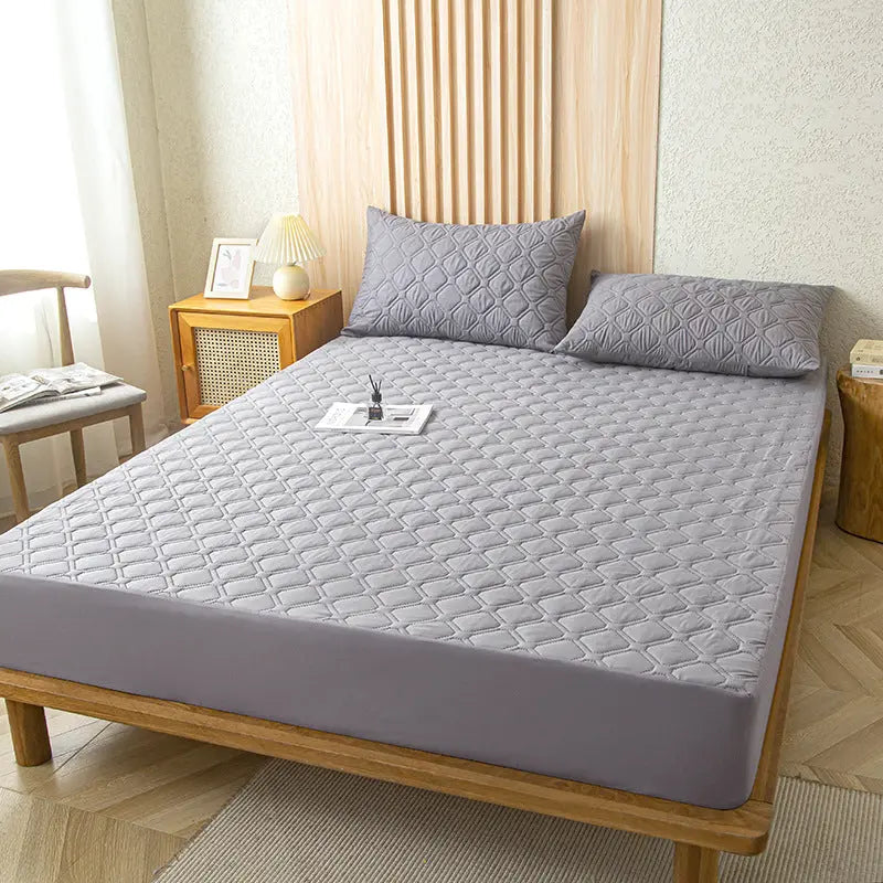 Housse de Matelas Imperméable QUILIA High Grade Gray-135x190cm Add 45cm