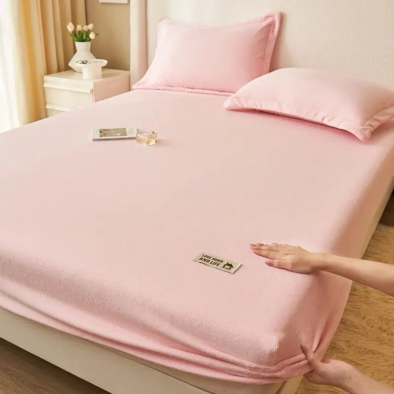 Housse de Matelas Moderne MilkFLUX Milk Fiber Pink-90x200cm Three piece set