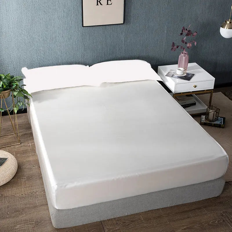 Housse de Matelas Moderne PROTEA White-Fitted sheet 120cmx200cm