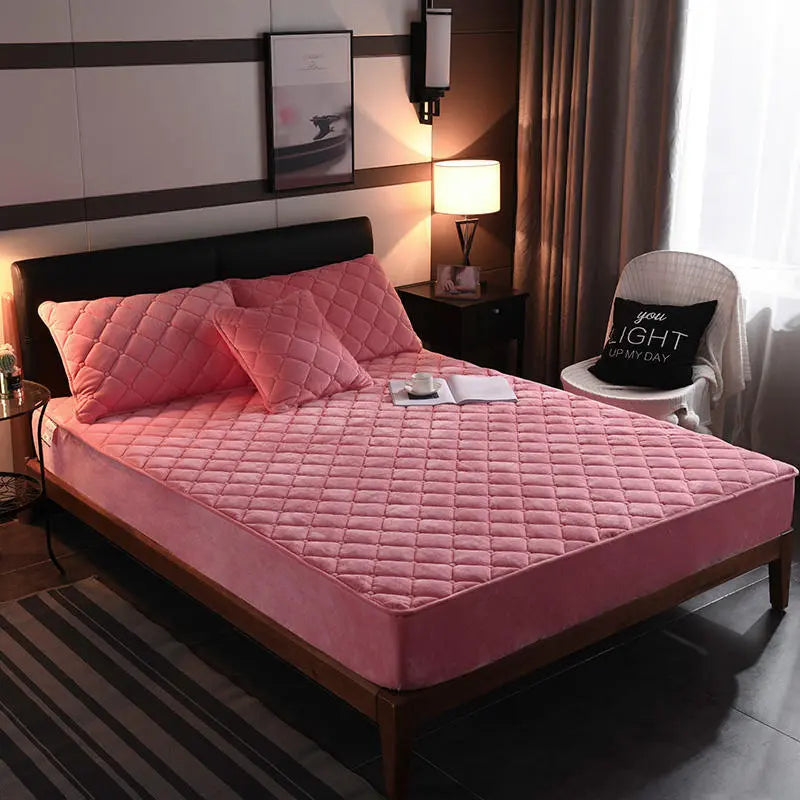 Housse de Matelas Velours Moderne VELZIO Warm Jade-Pillowcase Pair