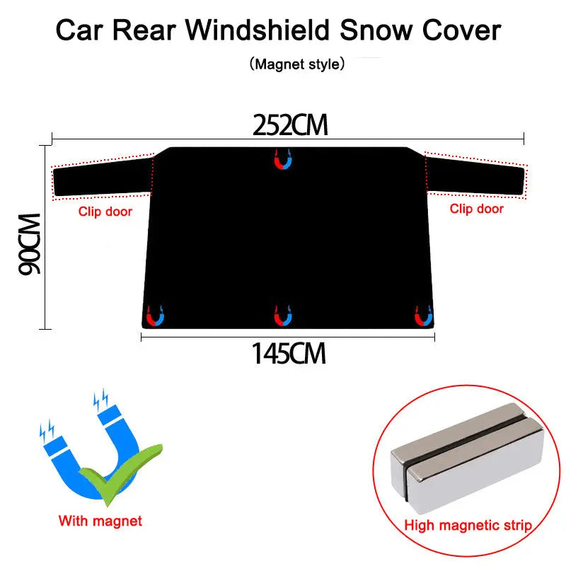 Housse de Voiture Magnétique NEVAR Rear Cover-1pc