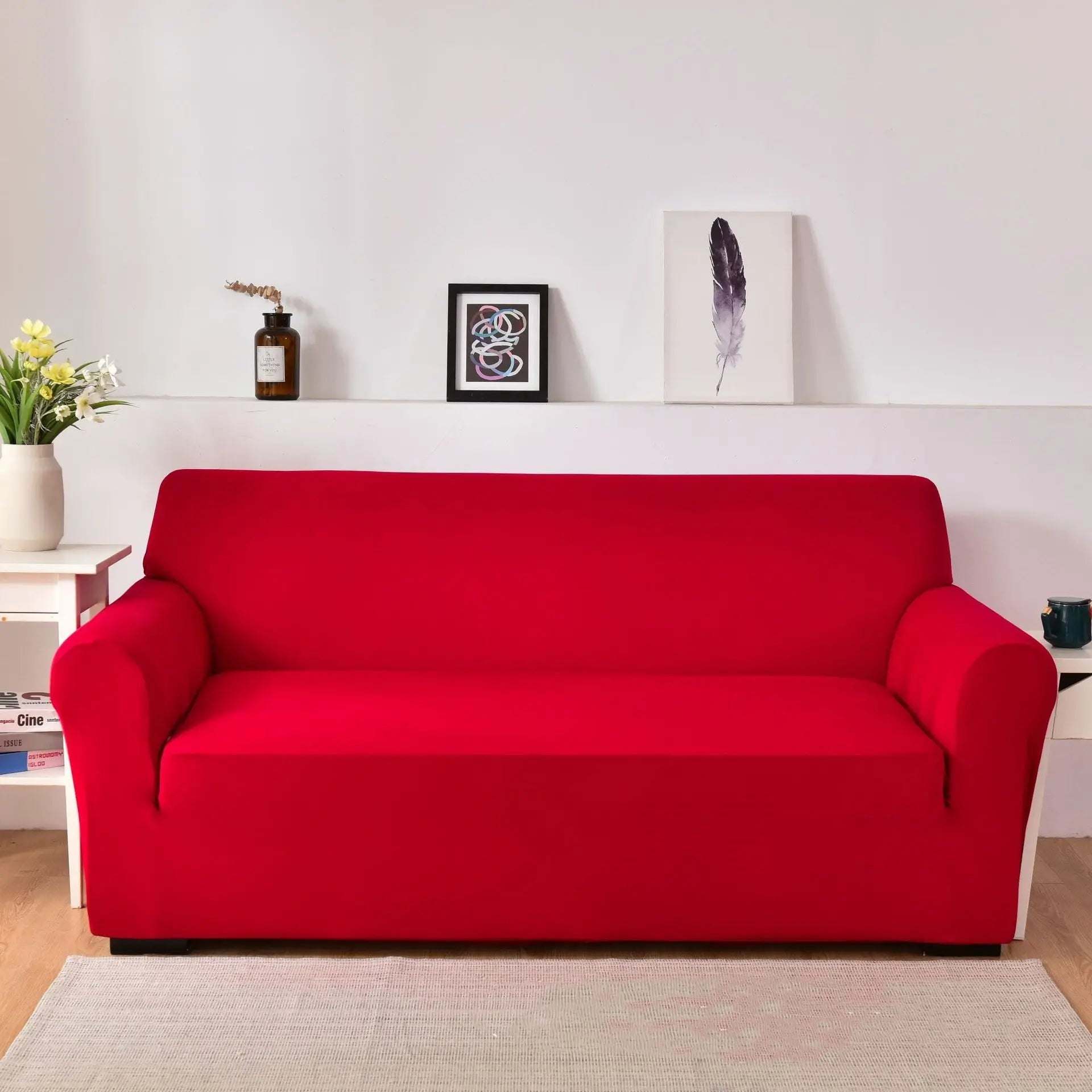 Housse de canapé Antidérapante LEONAX Red-Single