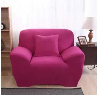 Housse de canapé Moderne MINISTYL Rose Red-Single and two pillows