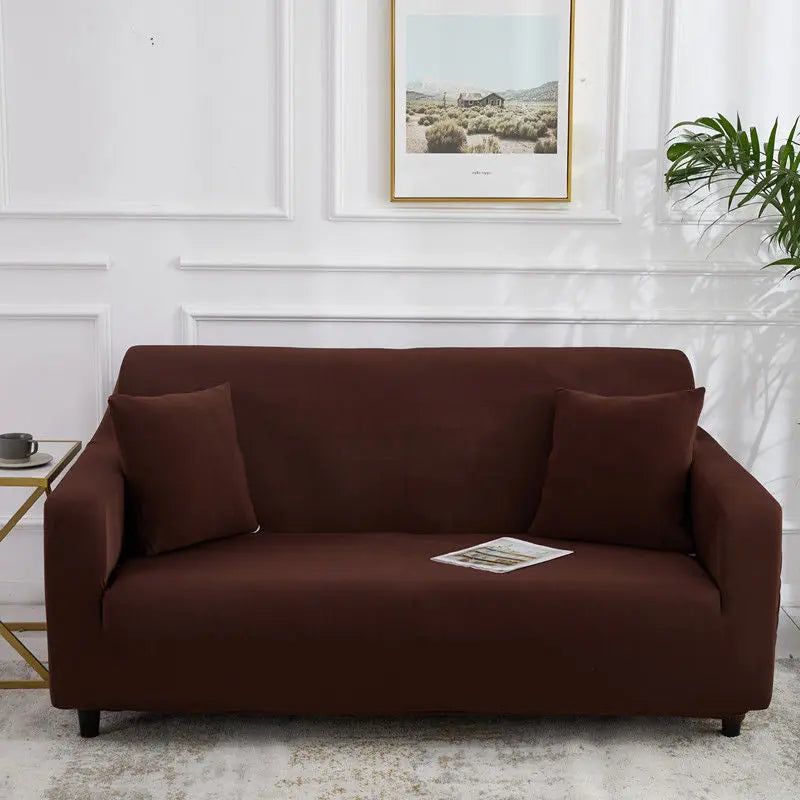 Housse de canapé Stretch All-Inclusive QUOLTA Single 90 140cm-Dark brown