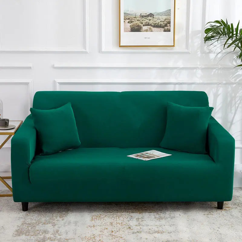 Housse de canapé Stretch All-Inclusive QUOLTA Three persons 190 230cm-Dark Green