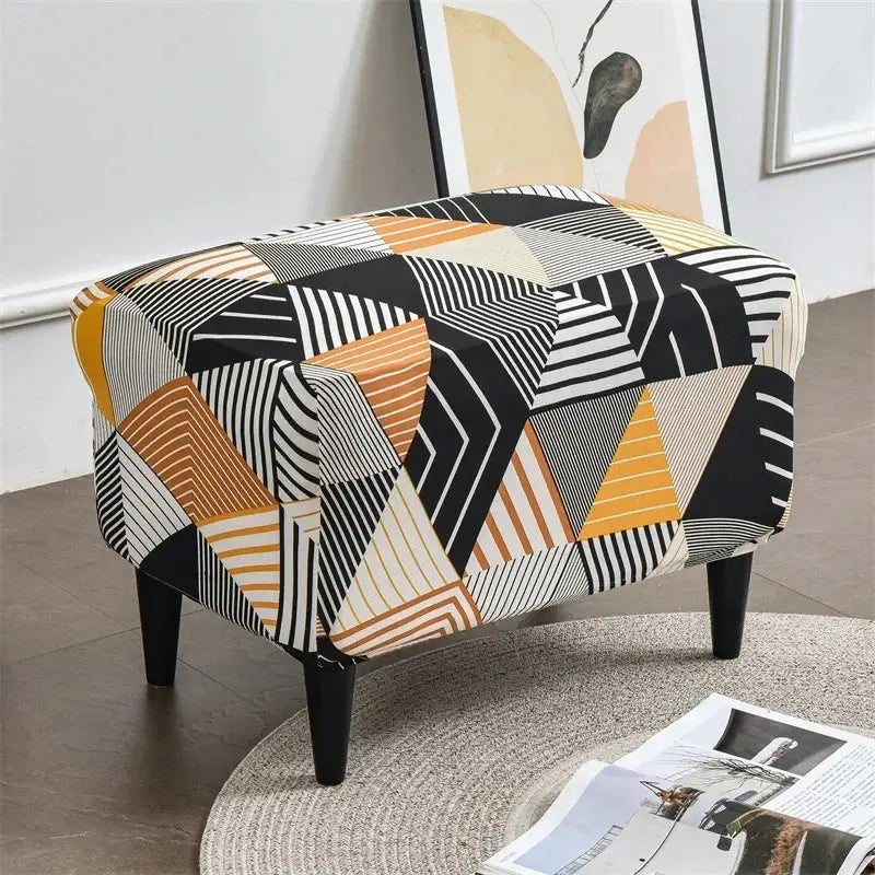 Housse de chaise à ailes imprimées feuilles, housse de fauteuil extensible en Spandex, style nordique amovible, housse de canapé relaxante, housse de protection pour meubles Housse de France