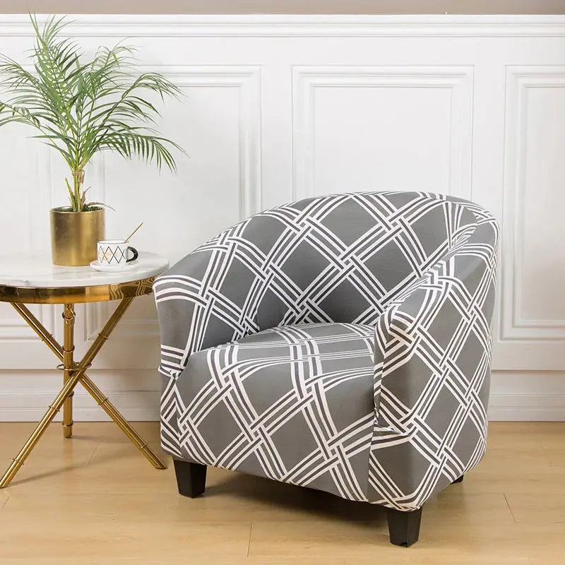 Housse Fauteuil Club Floral VELUNA