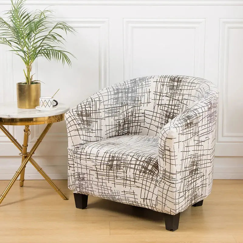 Housse Fauteuil Club Floral VELUNA